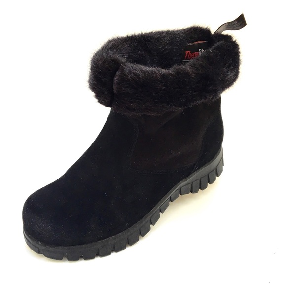 Naturalizer Womans Insulated Black Suede Boots Size 9 M - Picture 1 of 7